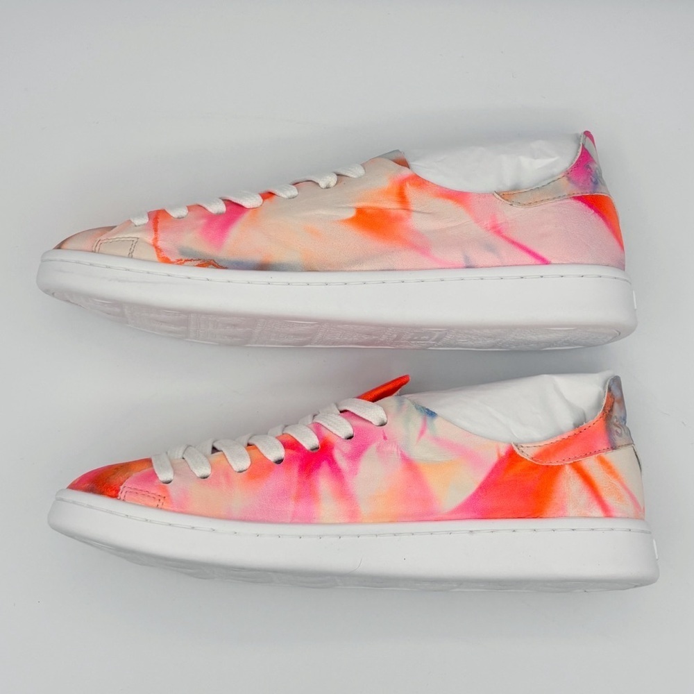 Schutz Ofelia Tie Dye Leather Sneakers Sz 7.5 NEW NIB - Picture 5 of 8